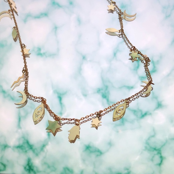 FINAL SALE UO Celestial In The Stars Necklace - Picture 1 of 4